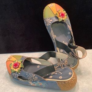 Colorful fun summer sandals